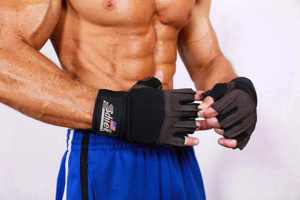 Schiek Model 540 Platinum Series Lifting Gloves with Wrist Wraps